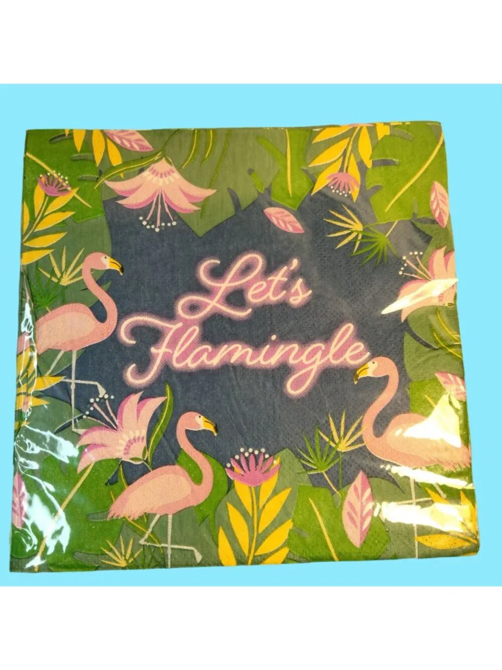 Pool Party Flamingo Paper Plates Napkins Summer Vibes Lets Flamingle 24 Each